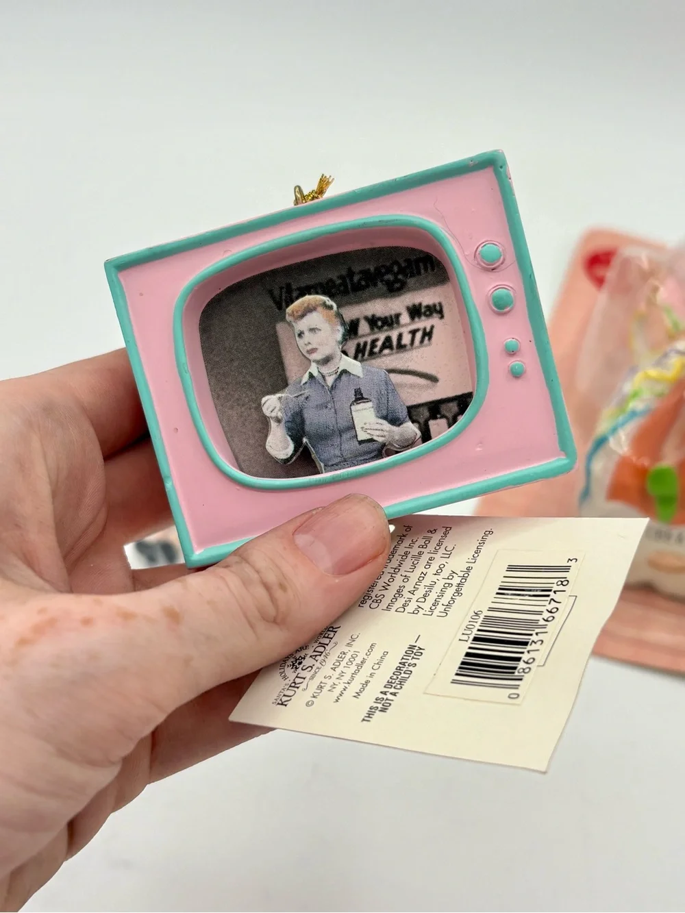 I Love Lucy LOT OF 5 Christmas Ornaments TV Memorabilia Collectible Rare Gift